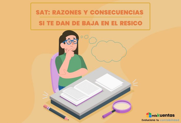 Sat Razones Y Consecuencias Si Te Dan De Baja En El Resico Miskuentas Miskuentas 6148